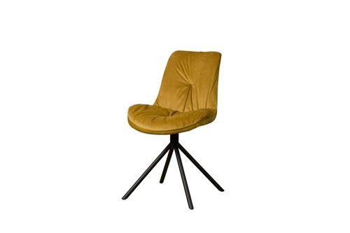 Palma Stoel - fabric Bluvel 68 yellow